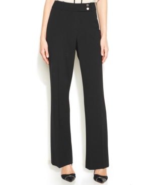 Calvin Klein Curvy-Fit Bootcut-Leg Trousers