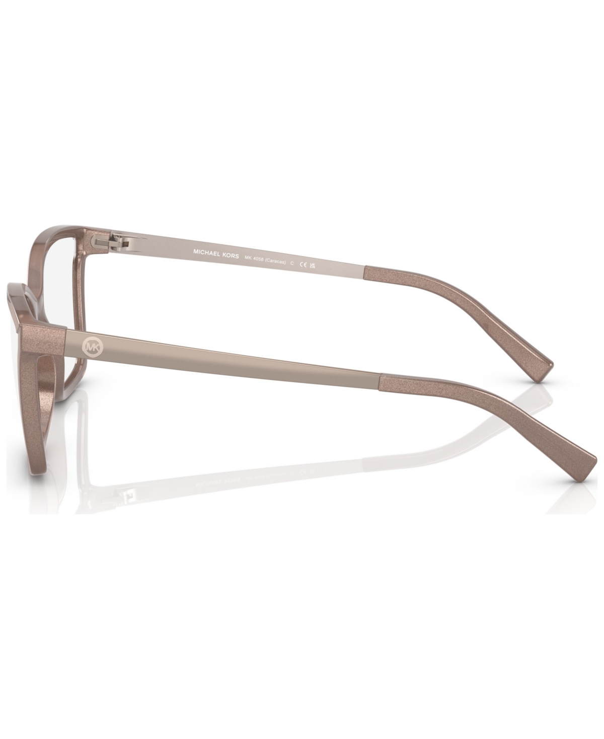 Michael Kors Women's Rectangle Eyeglasses, Mk405852-o In Blush Camel Pearlized