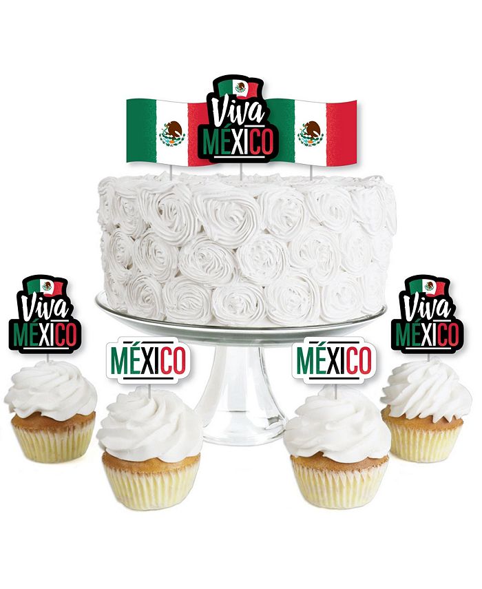 Big Dot of Happiness Viva Mexico - Mexican Independence Day Party Circle  Sticker Labels - 24 Count