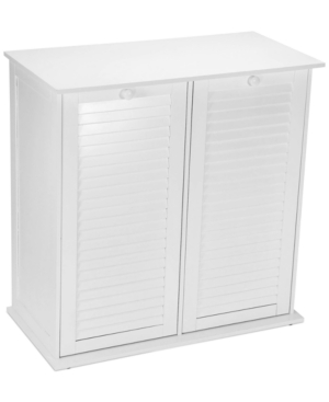 Household Essentials Tilt Out Laundry Double Sorter Cabinet In White