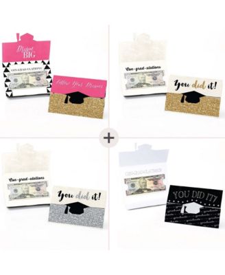 Assorted Graduation Cards - Graduation Party Money Holder Cards - Set of 8