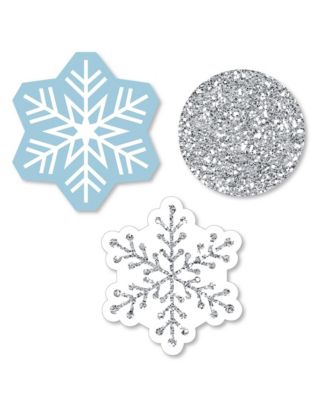 Big Dot Of Happiness Winter Wonderland Snowflake Holiday Party Supplies  Decorations