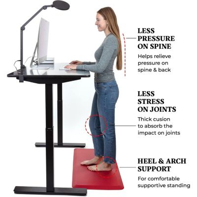 Large 20x39 Anti Fatigue Mat Cushioned Memory Foam Kitchen Mat