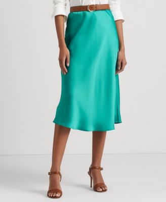 Lauren Ralph Lauren - Women's Satin Charmeuse A-Line Skirt
