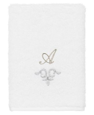 Turkish Cotton Monica Embellished Towel 3 Piece Set - White