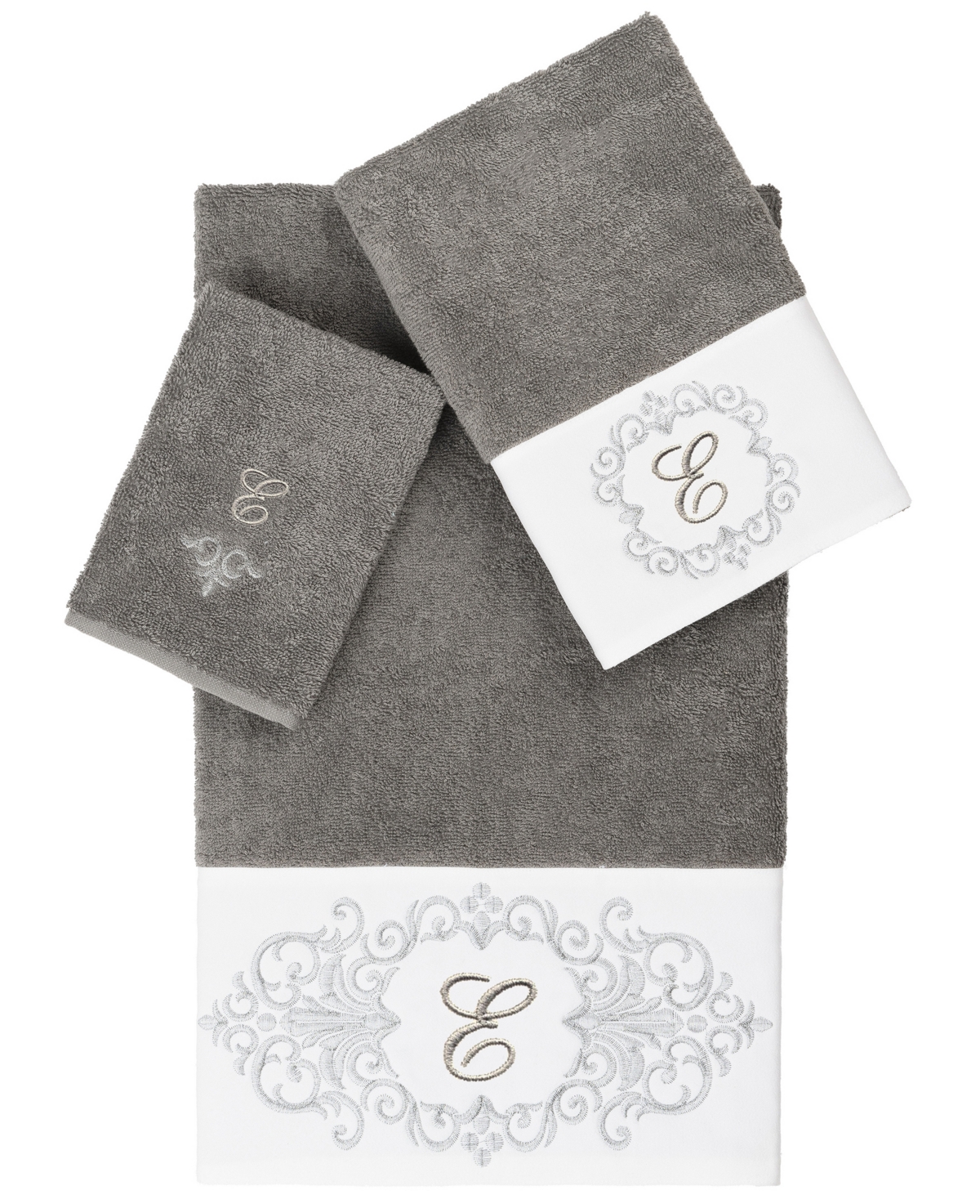 Shop Linum Home Turkish Cotton Monica Embellished Towel 3 Piece Set