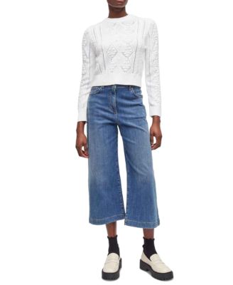 French Connection - Women's Lilith Bobble Pointelle Sweater