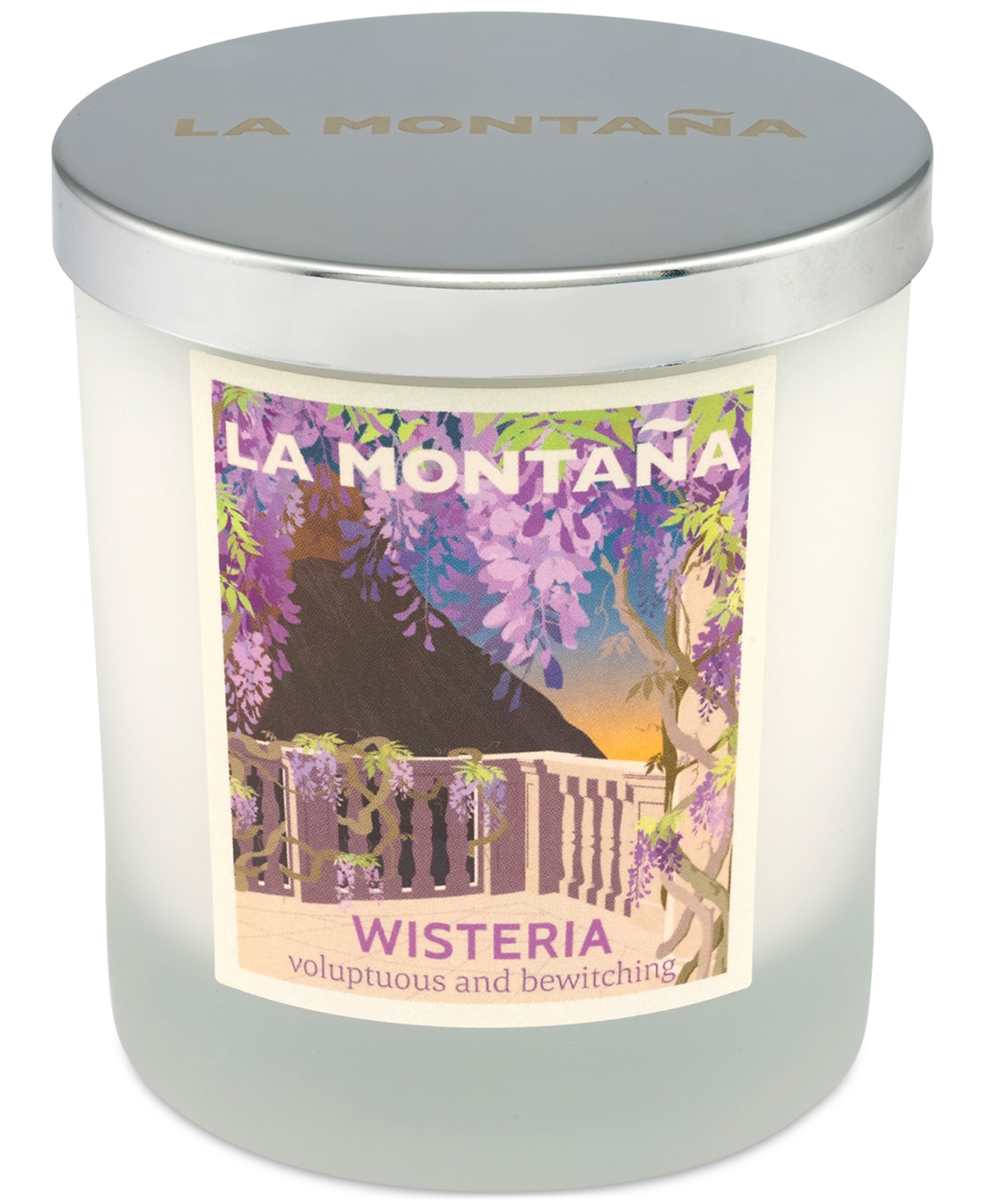 15107365 La Montana Wisteria Scented Candle, 8 oz. sku 15107365