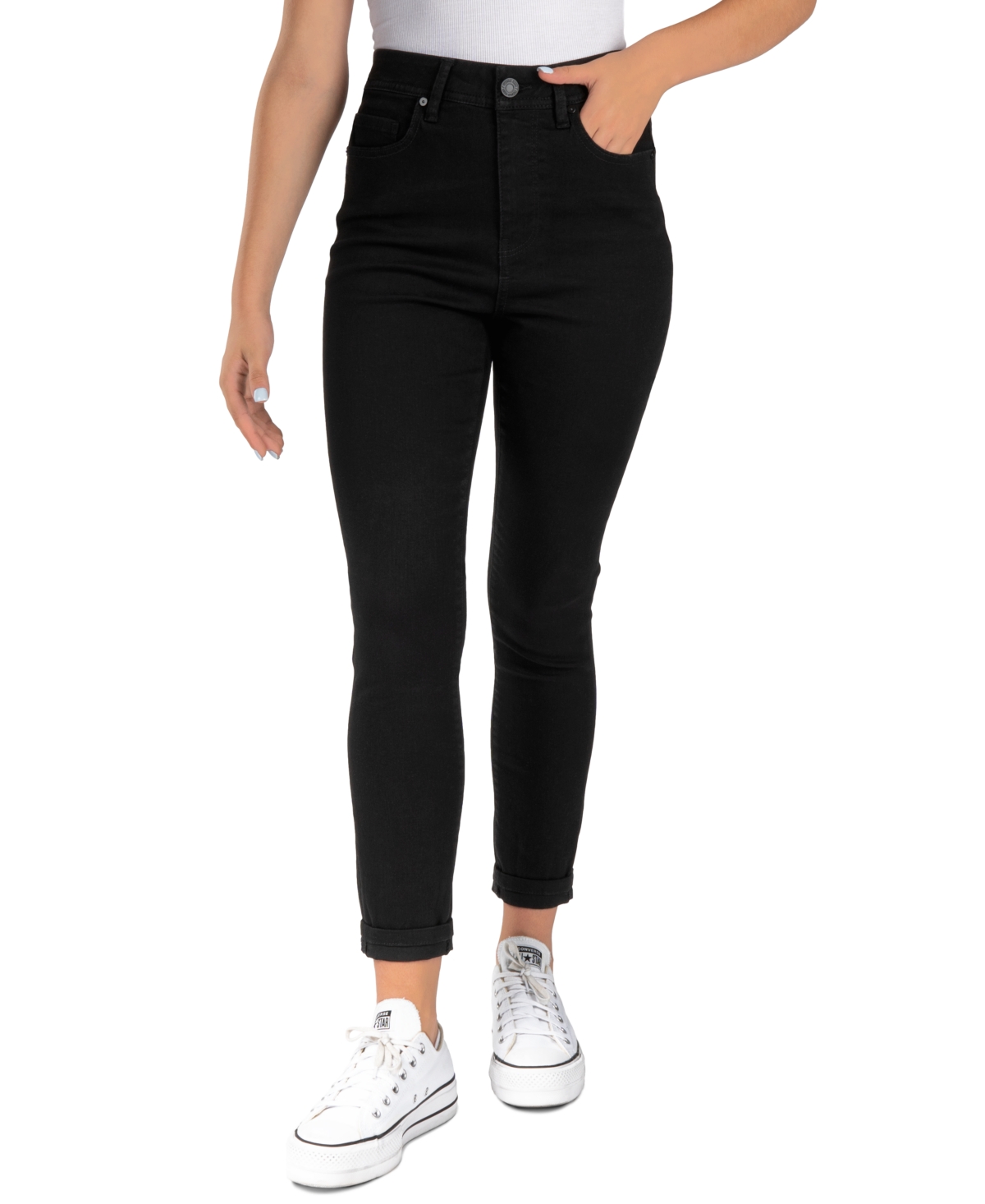 Junior black skinny jeans ripped shop