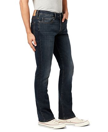Slim Bootcut King Men's Jeans in Crinkled and Sanded Dark Blue – Buffalo  Jeans - US
