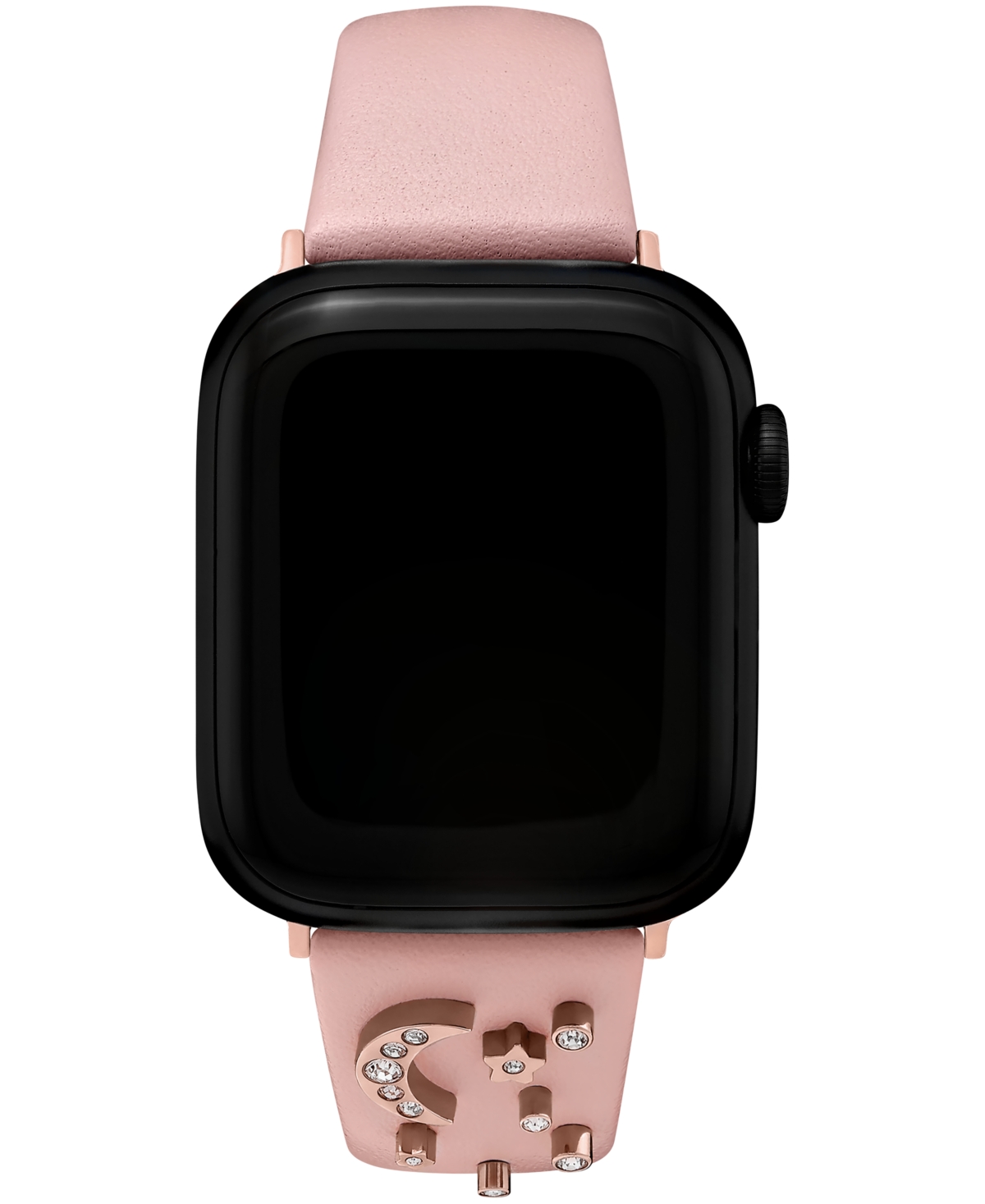 Olivia Burton Womens Blush Leather Apple Watch Strap 38, 40, 41mm