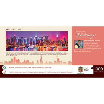 MasterPieces New York City 1000 Piece Panoramic Jigsaw Puzzle