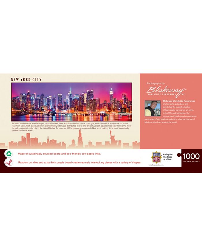 Masterpieces New York City 1000 Piece Panoramic Jigsaw Puzzle - Macy's