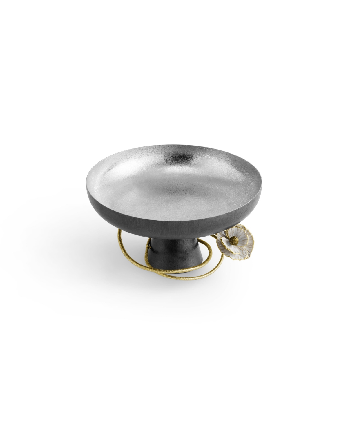 Michael Aram Anemone Fruit Bowl In Silver-tone