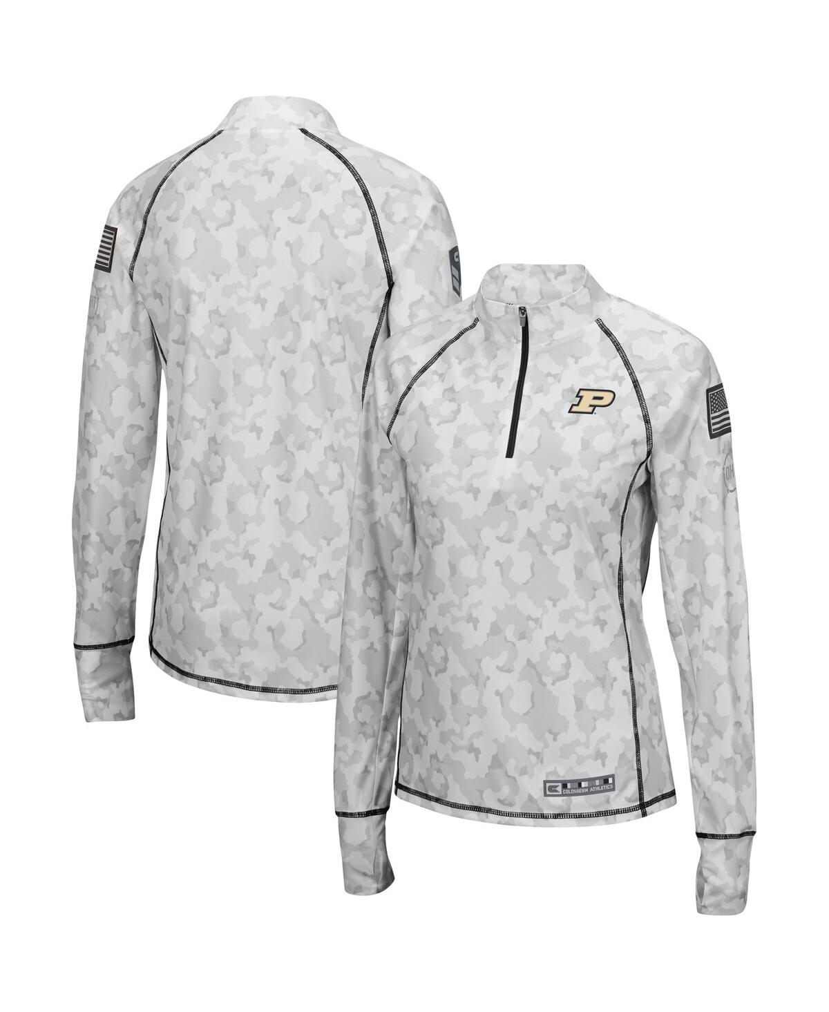 Colosseum Women's  White Purdue Boilermakers Oht Military-inspired Appreciation Officer Arctic Camo 1