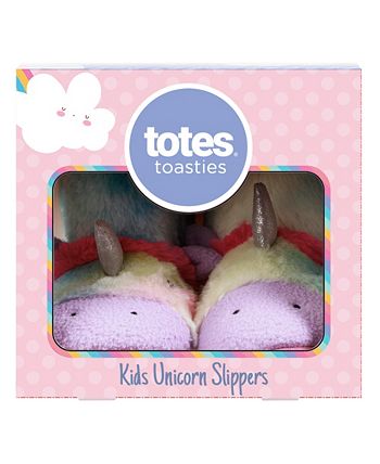 Totes Kids Boot Slippers, Unicorn