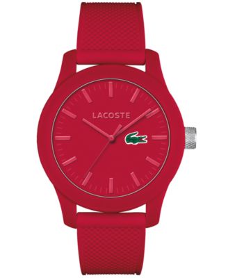 Lacoste - Men's L.12.12 Red Silicone Strap Watch 43mm 2010764