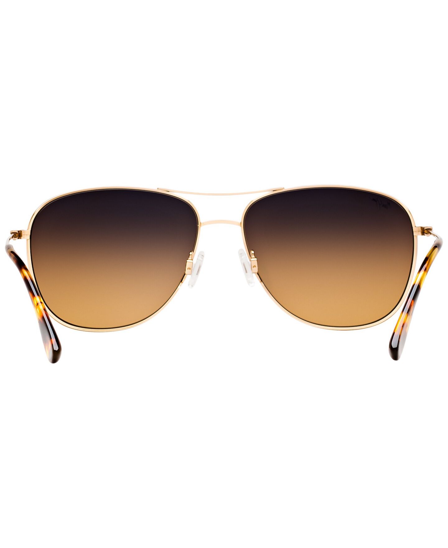 Женские солнцезащитные очки Maui Jim Polarized Cliffhouse Sunglasses, MJ000360, цвет: Золотой / Коричневый — фото 8