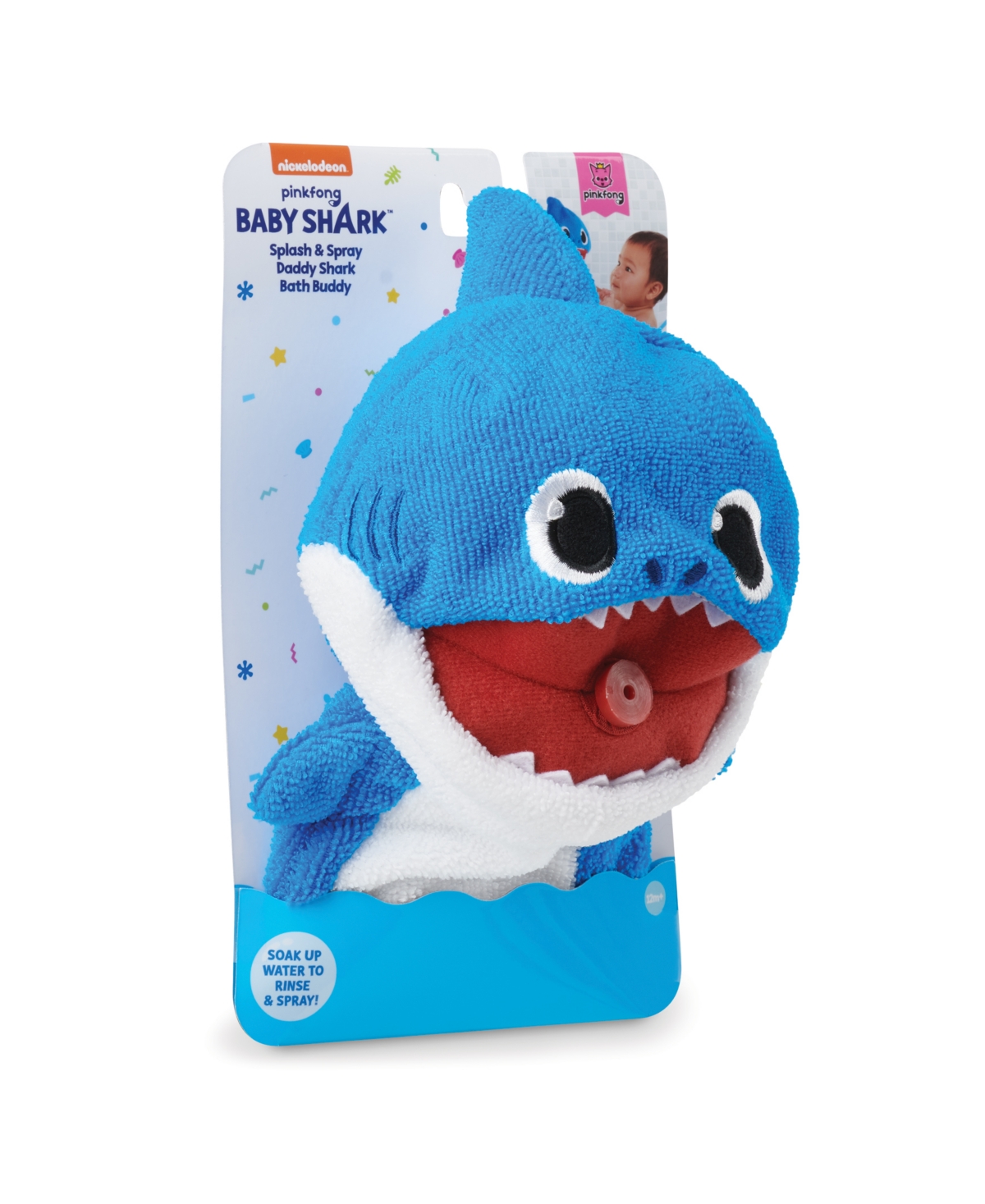 Shop Baby Shark Macy's Pinkfong  Official Splash And Spray Daddy Shark Bath Buddy By Wowwee In Multicolor