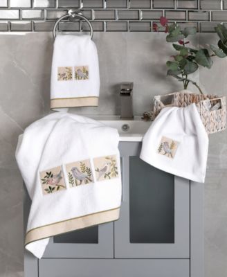 Linum Home Turkish Cotton Belinda Embellished 2-Pc. Hand Towel Set