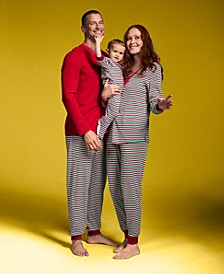 Thermal Waffle Holiday Stripe Matching Pajamas, Created for Macy's