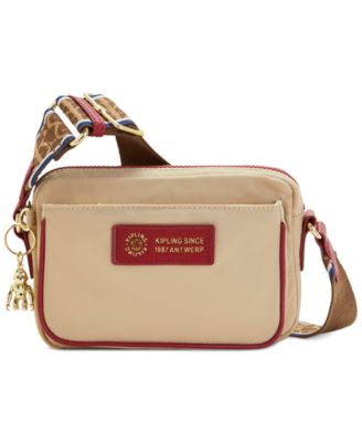 Kipling Abanu Nylon Mini Gold Tone Hardware Crossbody Bag Macy s