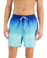 I.n.c. International Concepts Men's Sunrise Ombre Swim Trunks, Created for Macy's - Beaucoup Blue