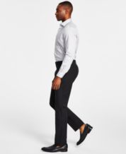 Louis Raphael Straight-Fit Washable Wool Hidden Extension Dress Pants -  Macy's
