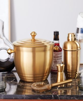 Tuscany Classics Gold-Tone Cocktail Shaker Set