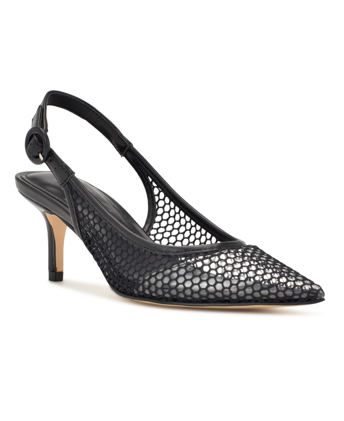 Nine West Alots Pointed Toe Slingback Pump In Black