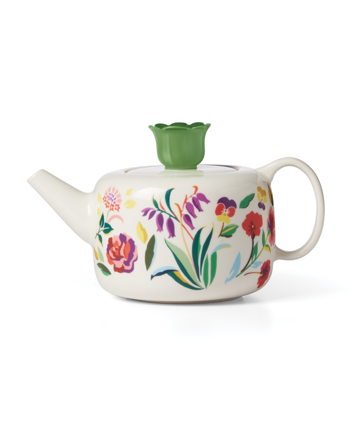 Kate Spade Garden Floral Teapot In White