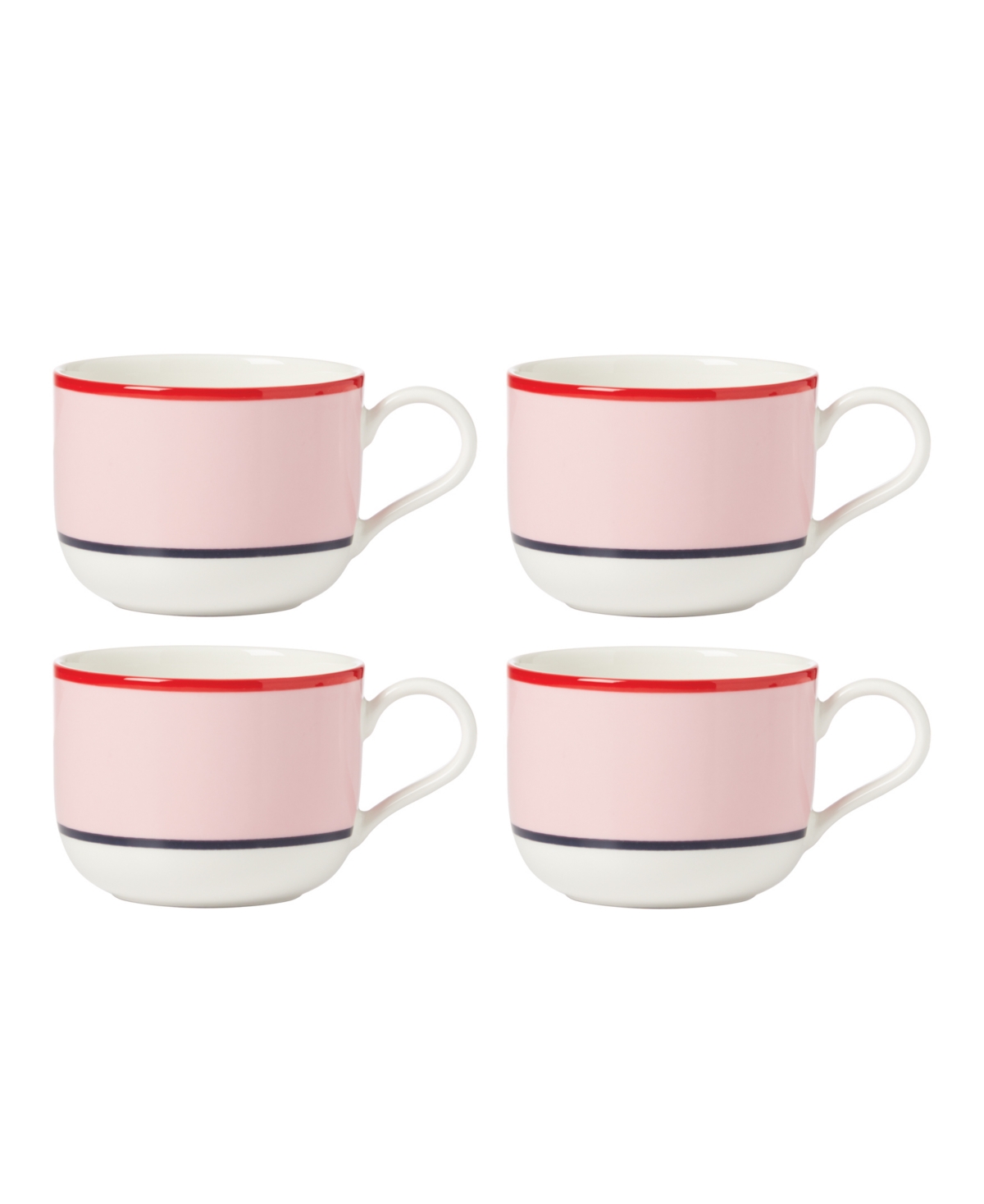 Shop Kate Spade Make It Pop Mug, Set Of 4 In Pink