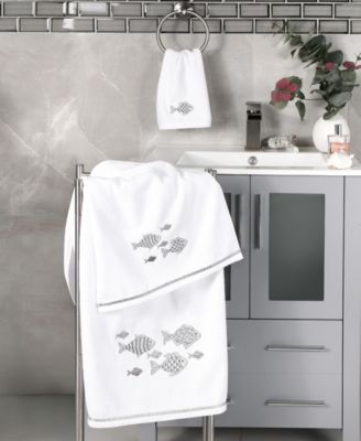 Turkish Cotton Figi Embellished 2-Pc. Bath Towel Set