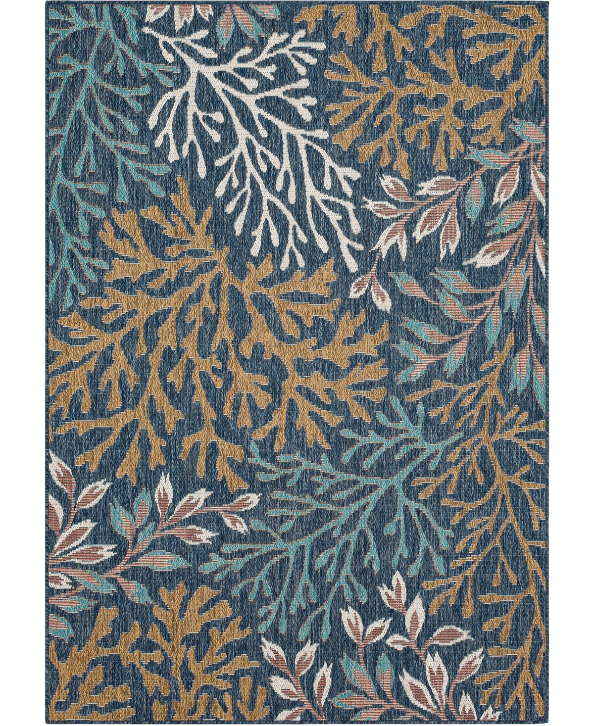 Mohawk Malibu Outdoor Coral 5'3in x 7'6in Area Rug - Teal