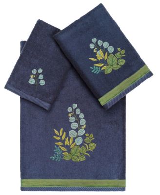 Turkish Cotton Botanica Embellished 3-Pc. Bath Towel Set