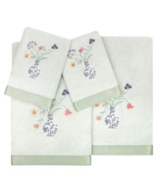 Turkish Cotton Stella Embellished 4-Pc. Bath Towel Set