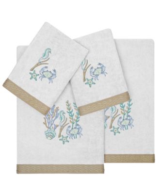 Turkish Cotton Aaron Embellished 4-Pc. Bath Towel Set