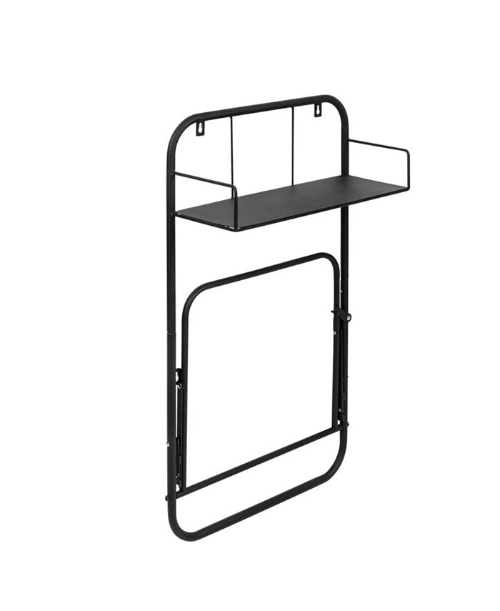 Honey Can Do Collapsible WallMounted Clothes Hamper with Canvas Bag