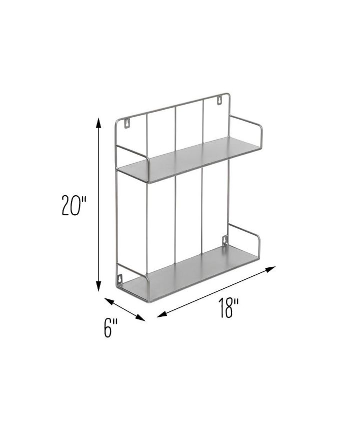 Honey Can Do Small 2 Tier Metal Wall Shelf Macy's