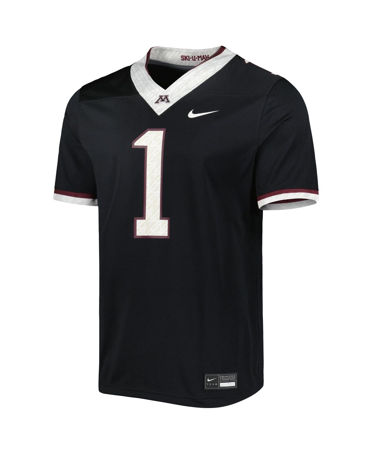 Men's Nike #1Minnesota Golden Gophers Untouchable Football Jersey - Black