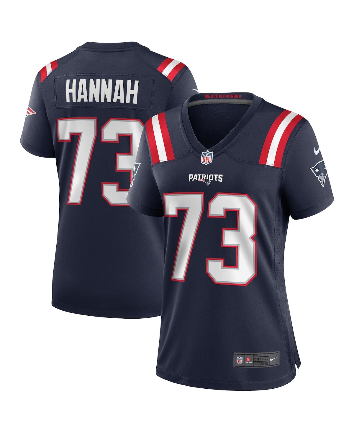 Women's Nike John HannahNew England Patriots Game Retired Player Jersey - Navy