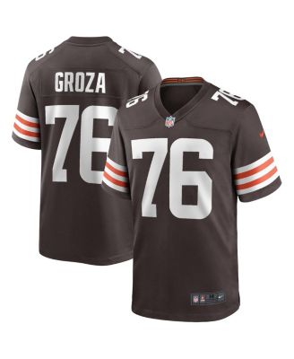 Men's Lou Groza Brown Cleveland Browns Game Retired Player Jersey