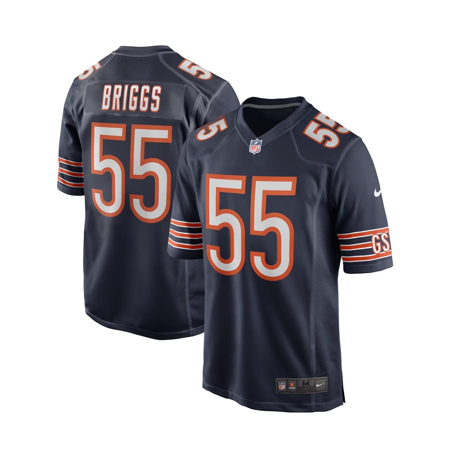 Мужской топ Nike Lance Briggs Navy Chicago Bears Game Retired Player Jersey — фото 3