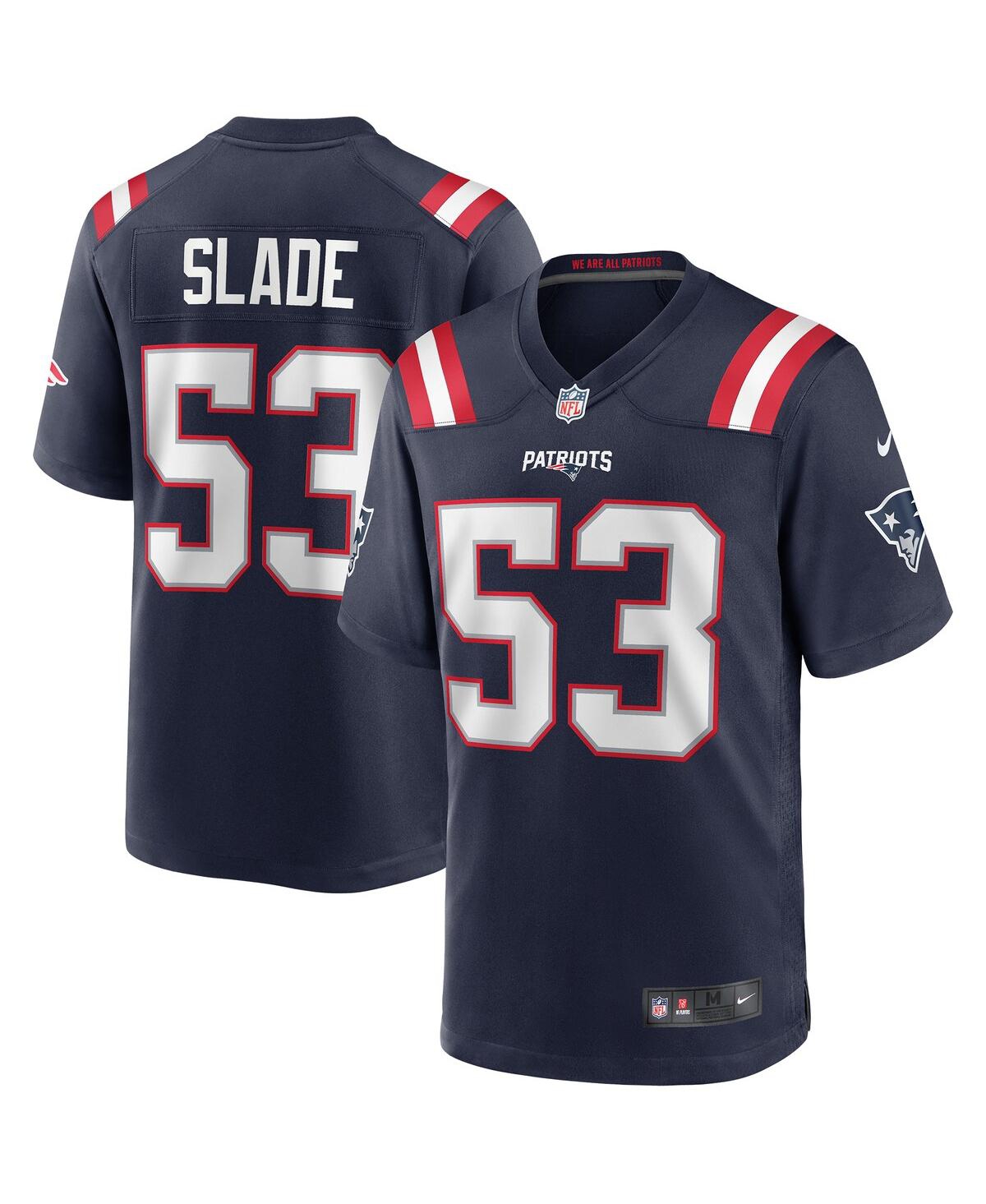 Men's Nike Chris SladeNew England Patriots Game Retired Player Jersey - Navy