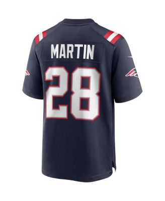 Men's Curtis Martin Navy New England Patriots Game Retired Player Jersey