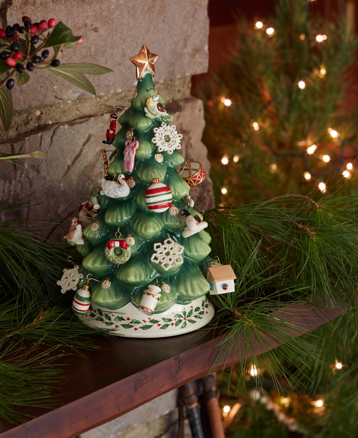 Treasured Traditions Days of Christmas Tree and Ornament, Set of 25