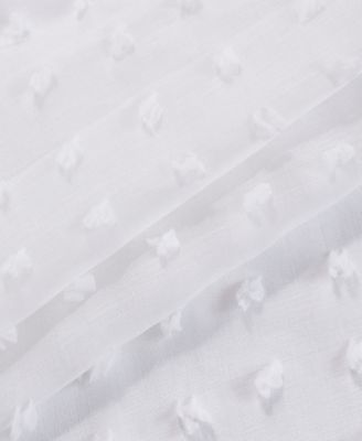 Cut Flower Linen Look 76" x 84" Grommet Panel Window Curtain, Set of 2