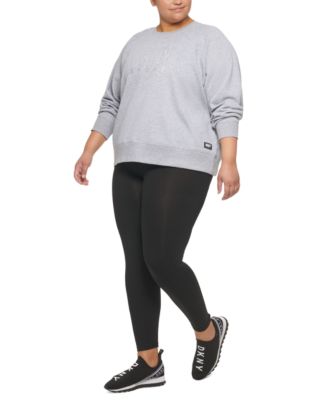 DKNY Rhinestone Outline Logo Shorts & Reviews - Activewear - Women - Macy's