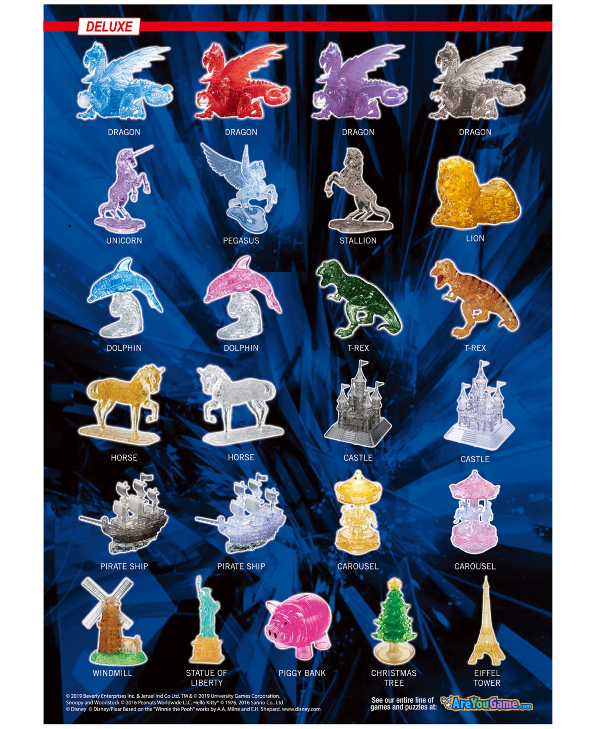 Shop Bepuzzled 3d Crystal Dog Puppy Puzzle Set, 47 Pieces In Multi Color