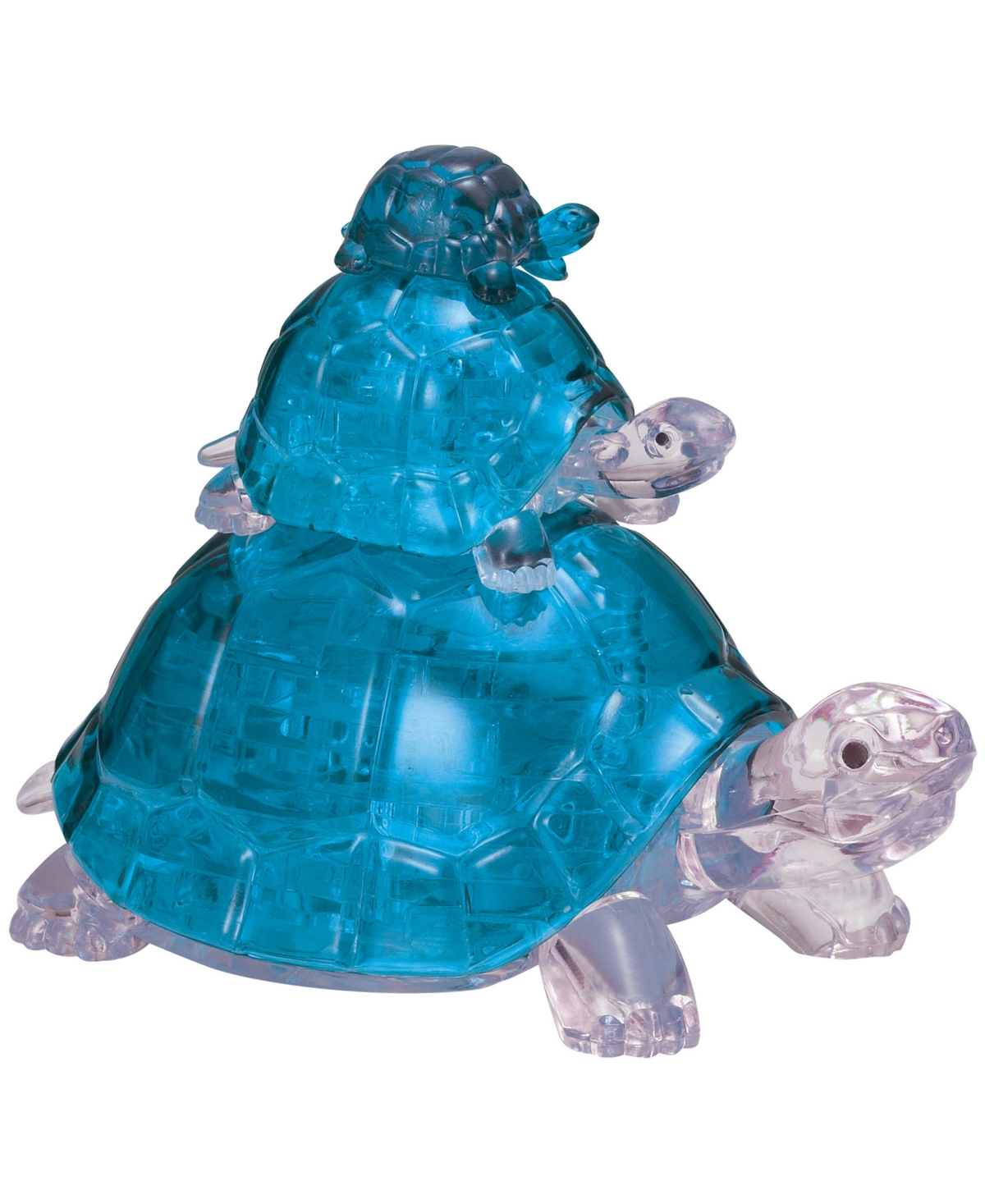 Bepuzzled Kids' 3d Crystal Turtles Puzzle Set, 37 Pieces In Multi Color